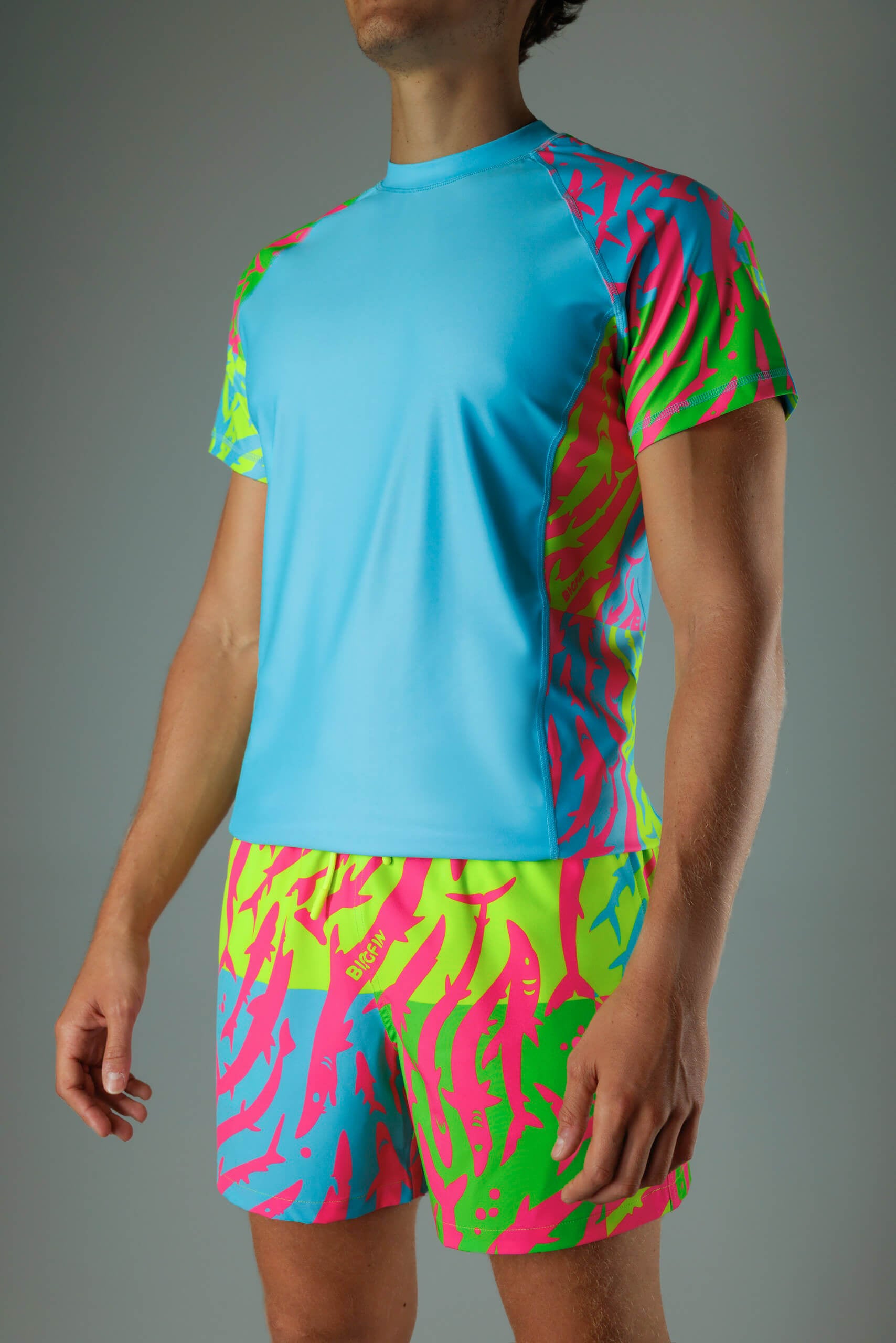 RASHGUARD NEON BLUE