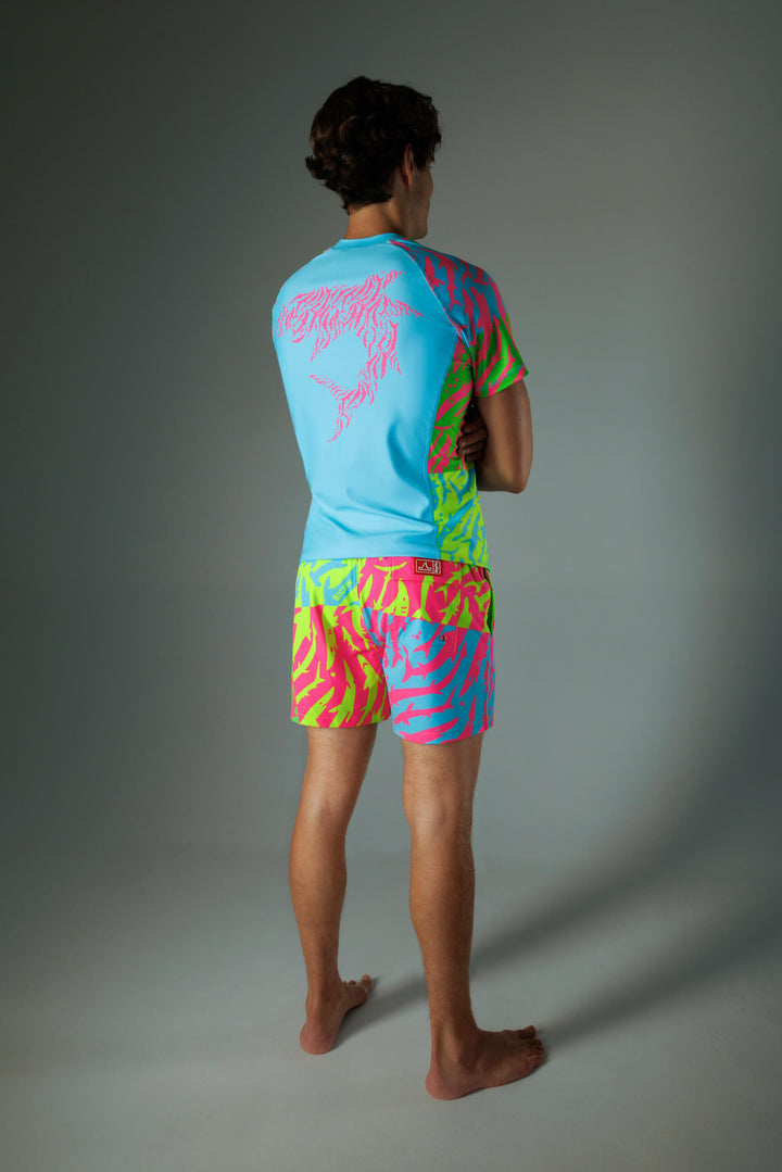 RASHGUARD NEON BLUE