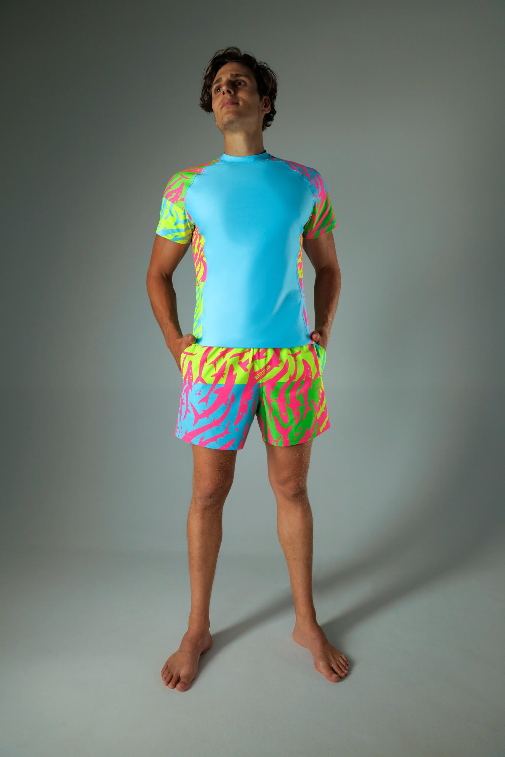 RASHGUARD NEON BLUE